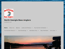 Tablet Screenshot of northgeorgiabassanglers.com